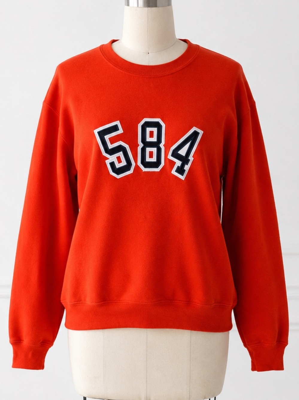 Gildan Orange 584 Crewneck Sweatshirt, Size Adult Small